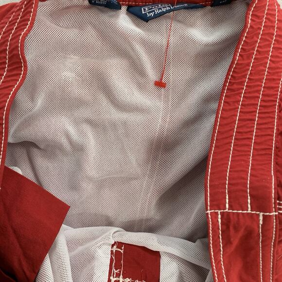 Polo Ralph Lauren Swim Trunks Mens Size XL Red Mesh Lined Shorts Pony - Picture 5 of 8